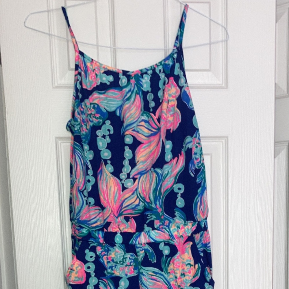 Lilly Pulitzer GIRLS XL Going Coastal romper NWT